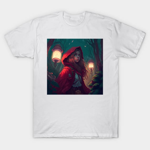 Little Red Ridding Hood 0.1 T-Shirt by Wayne's Business Art